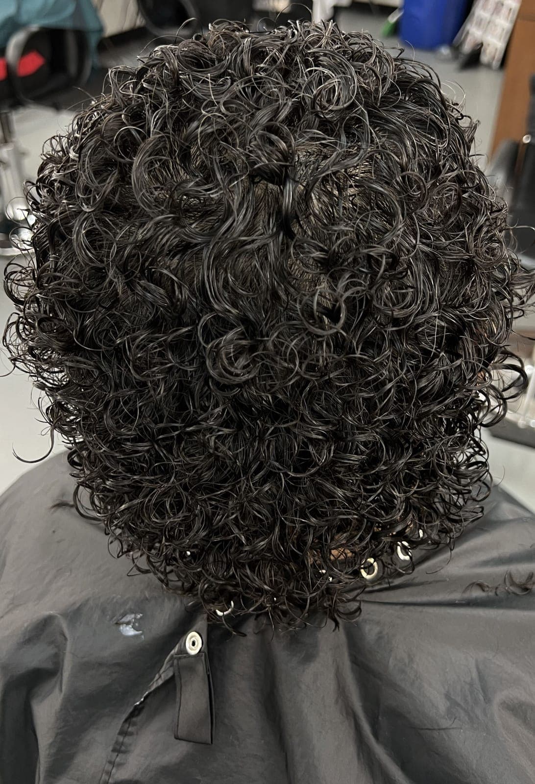 Tight curls from a perm