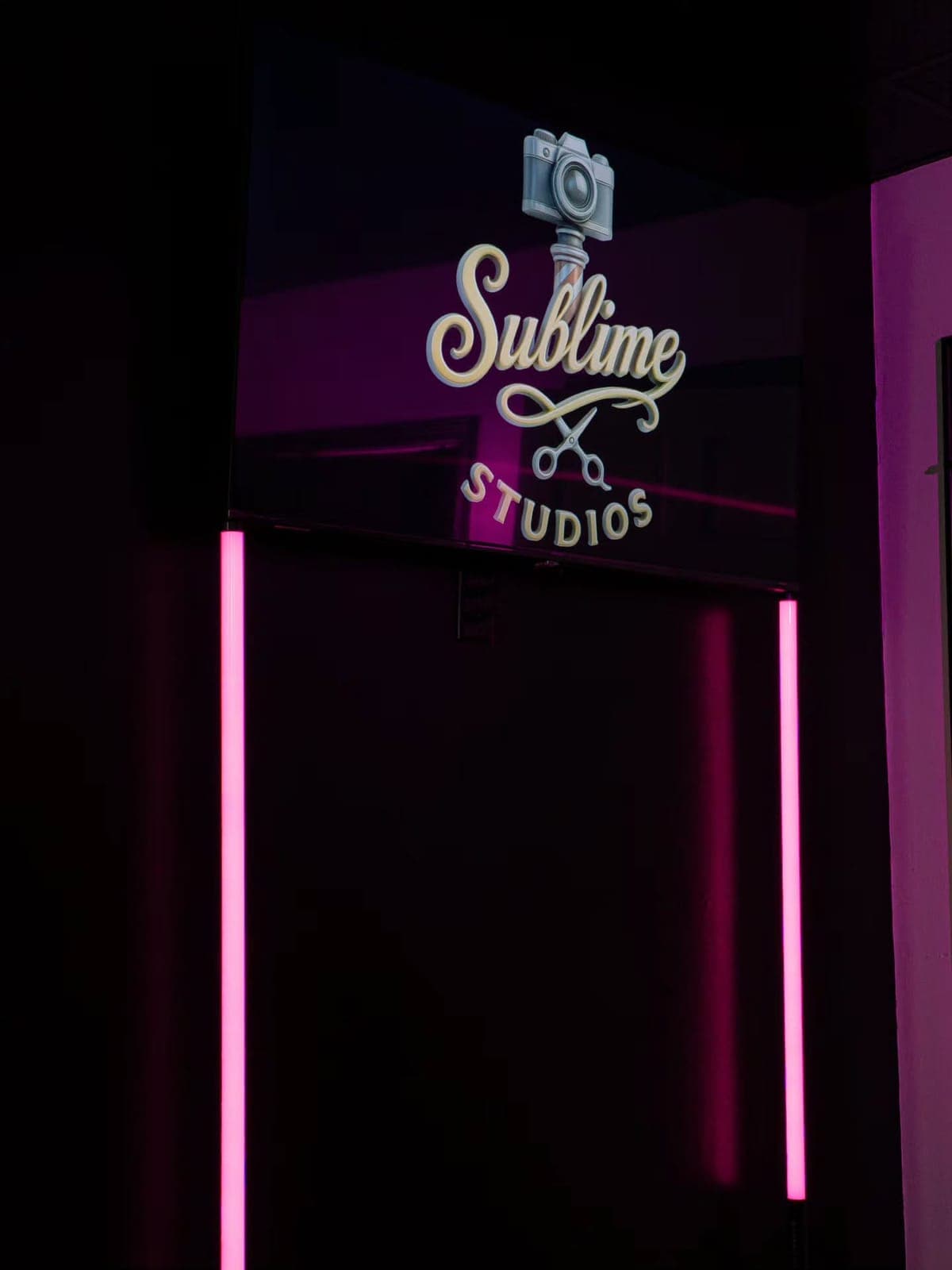 Neon Sublime Studios sign